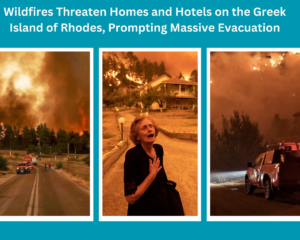 Wildfires in Greek Island